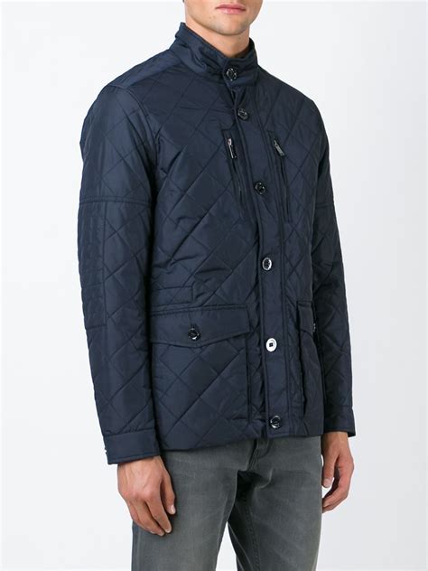 michael kors bomber jacket men blue|Michael Kors men's windbreaker.